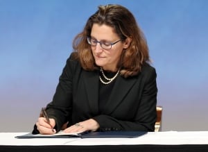 New Zealand Trade Deal Signing