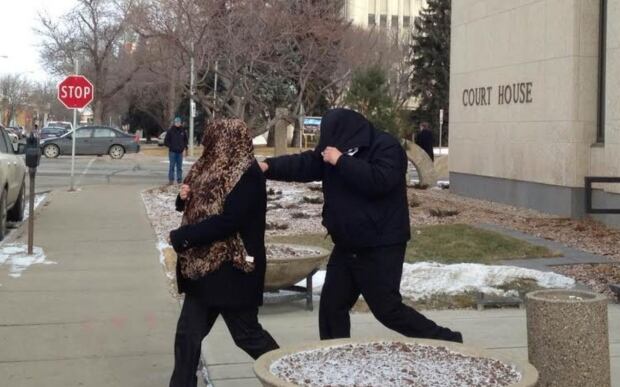 Tammy and Kevin Goforth leave the courthouse
