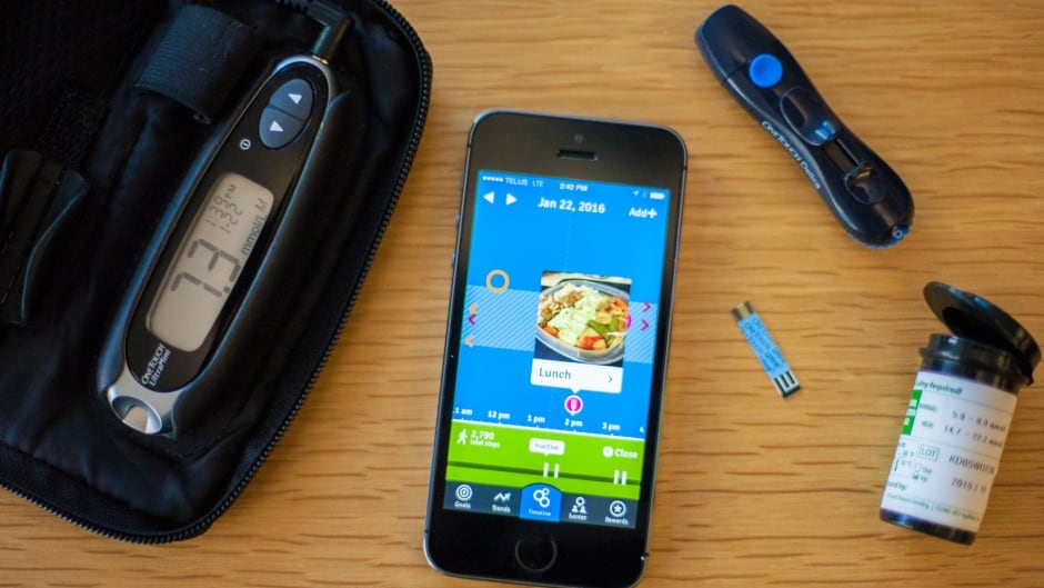 The Bant app helps diabetics monitor their health data.