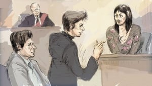 Ghomeshi trial sketch - Feb 5