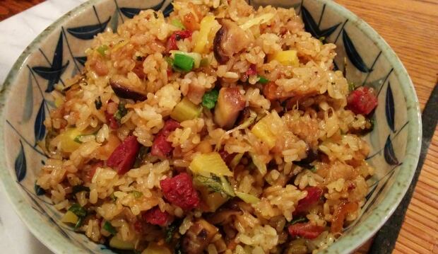 Savoury sticky rice