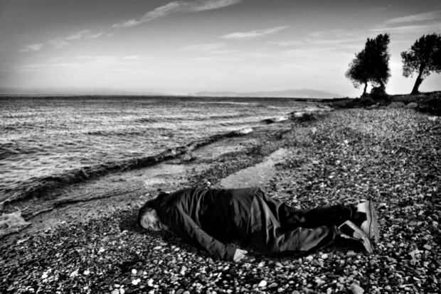 Ai Weiwei as Alan Kurdi
