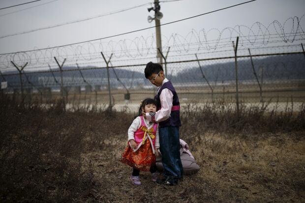 LUNAR-NEW YEAR Hanbok costumes at DMZ Feb 8 2016