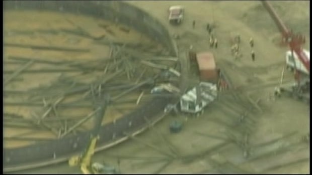 CNRL collapse aerial