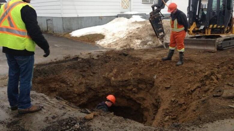 Water line break, Grand Falls-Windsor