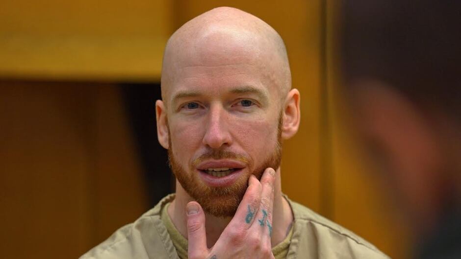 Notorious con-artist and imposter, Jeremy Wilson, shown during an interview at Rikers Island jail complex.