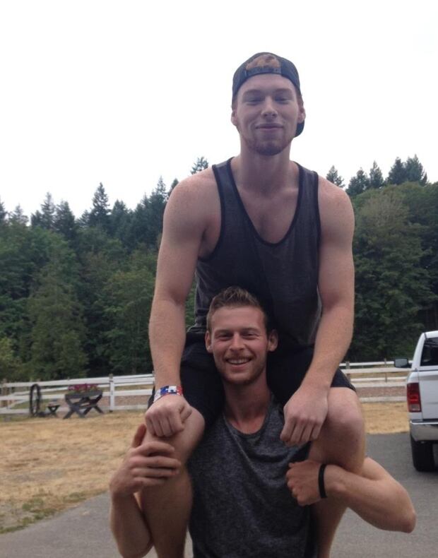 Jason on Ryan's shoulders