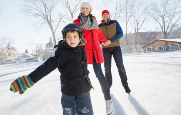 Family skating fun
