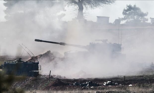 Turkey Azaz Syria border shelling