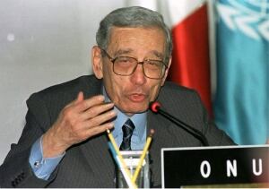 UN SECRETARY GENERAL BOUTROS BOUTROS-GHALI