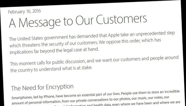 Apple CEO Tim Cook's message to customers