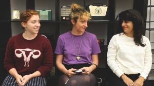 Samara Breger, Kaitlin Prest and Mitra Kaboli of The Heart
