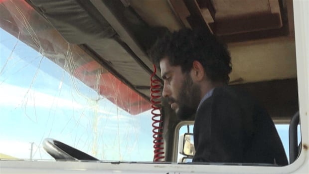 Mohamed Jimon in truck