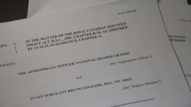 RCMP Police Documents