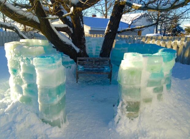 Ice castle progress
