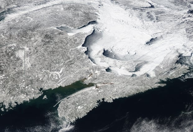 Satellite image of Maritimes on Feb. 27, 2015