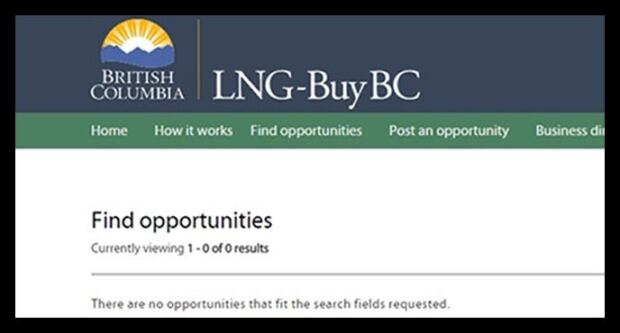 A BC website set up to promote LNG jobs