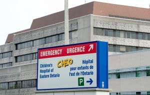 CHEO sign logo emergency department