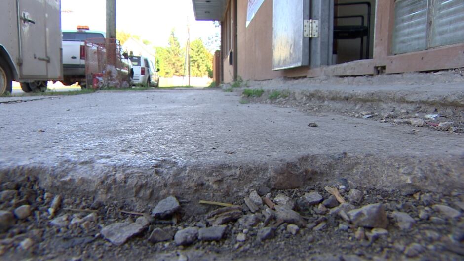 sidewalk busted