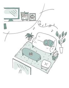 Marie Kondo living room