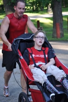 Carl Seier and Allie Onslow in Manitoba Marathon