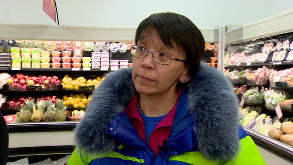 Leesee Papatsie is an activist in Iqaluit, known for starting the Facebook group Feeding my Family.