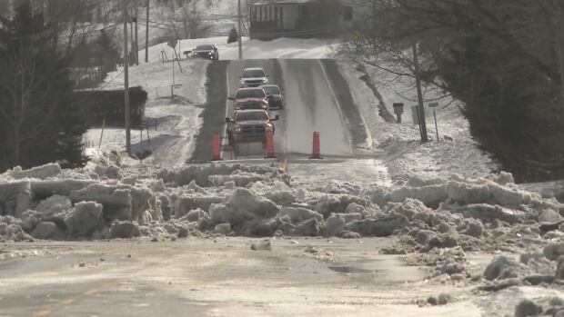 beauceville streets ice jam flood