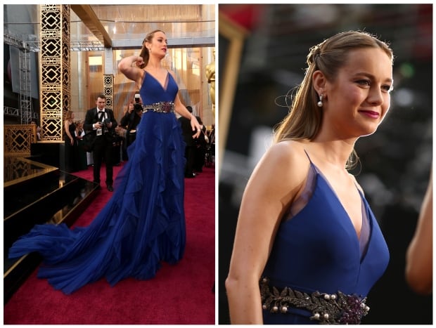 Brie Larson Oscars 2016 red carpet by Christopher Polk for Getty