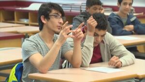 Refugee teens