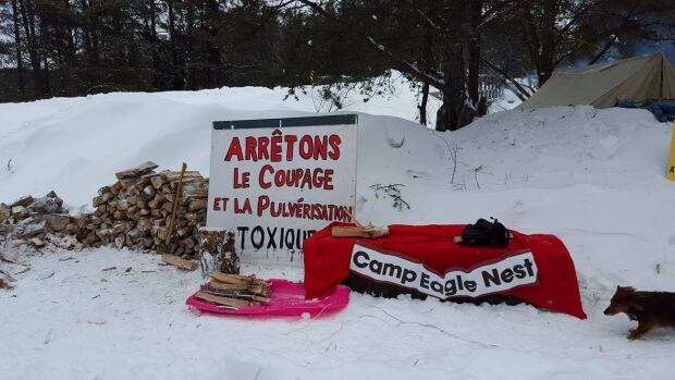 Signs at Camp Eagle Nest