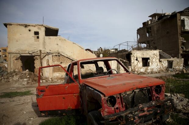 Jobar neighbourhood of Damascus damage March 2 2016
