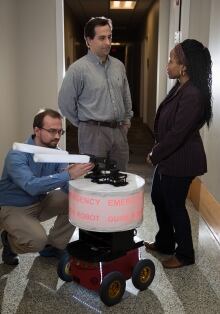 Georgia tech researchers and robot