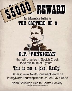 Reward for doctor
