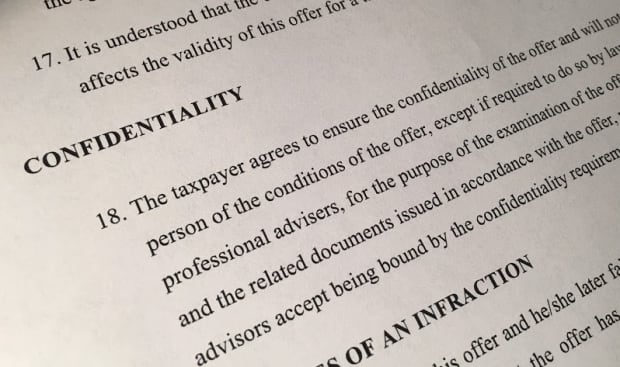 CRA confidentiality clause