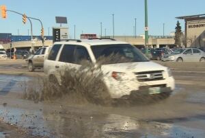 Van hits pothole