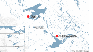Deline, N.W.T., map