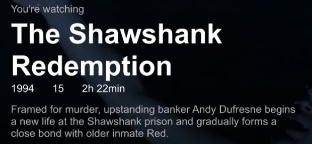 Shawshank Netflix
