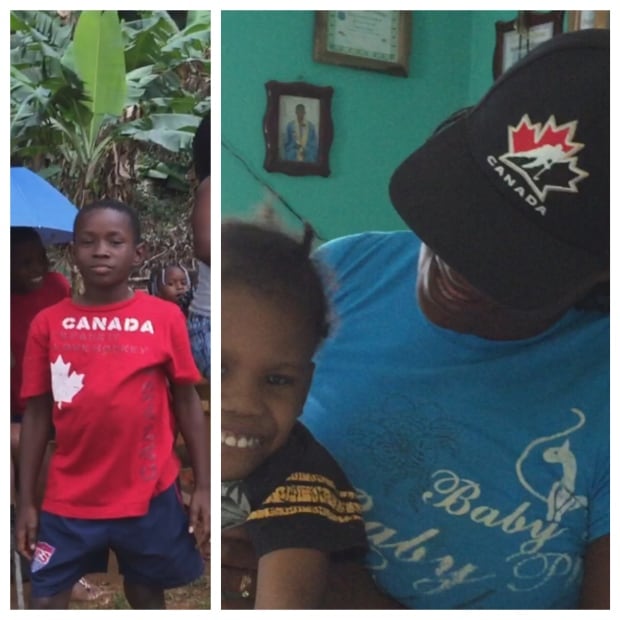 Baseball hat canadian shirt
