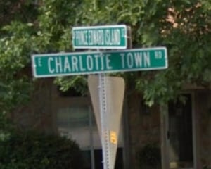 Charlotte Town Road and Prince Edward Island Street