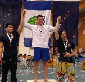 Chris Stipdonk on podium