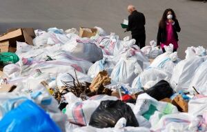 Mideast Lebanon Trash