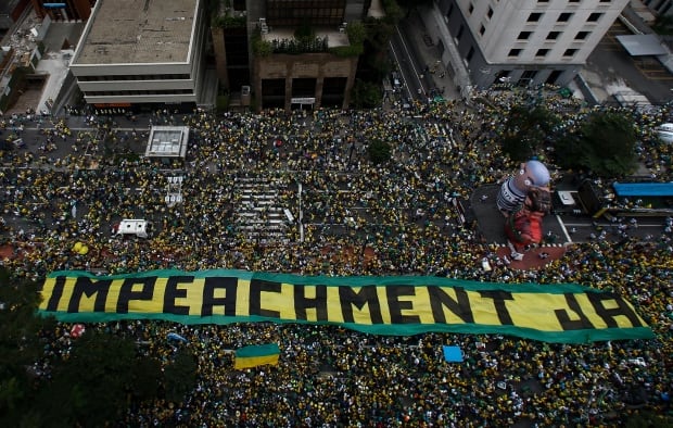Brazil mass protests March 13 2016 Sao Paulo
