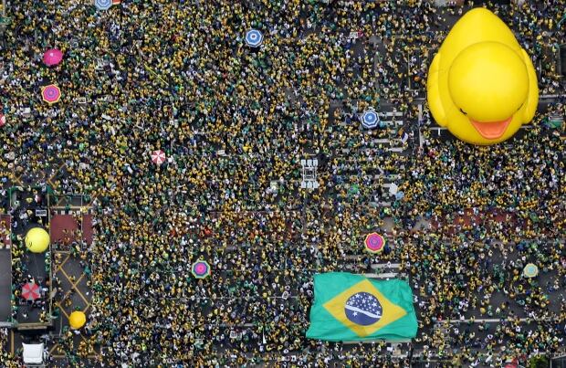 BRAZIL-anti ROUSSEFF PROTESTS March 13 2016 Sao Paulo