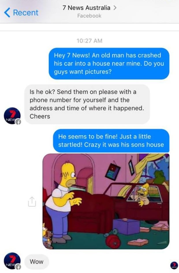 Simpsons News Tip Grandpa Car