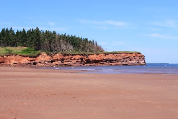 P.E.I. red sands beach