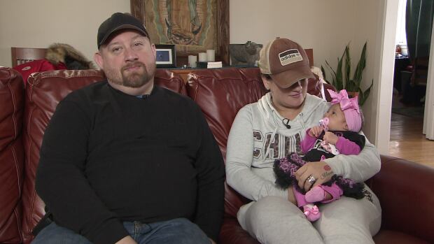 Michael and Cinthia Wozney with baby Maya
