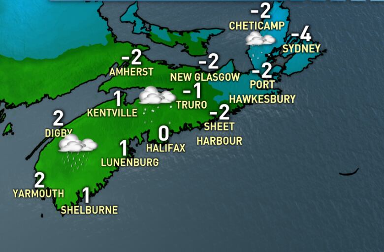 Nova Scotia weather brings rain, flurries and a chilly night CBC News