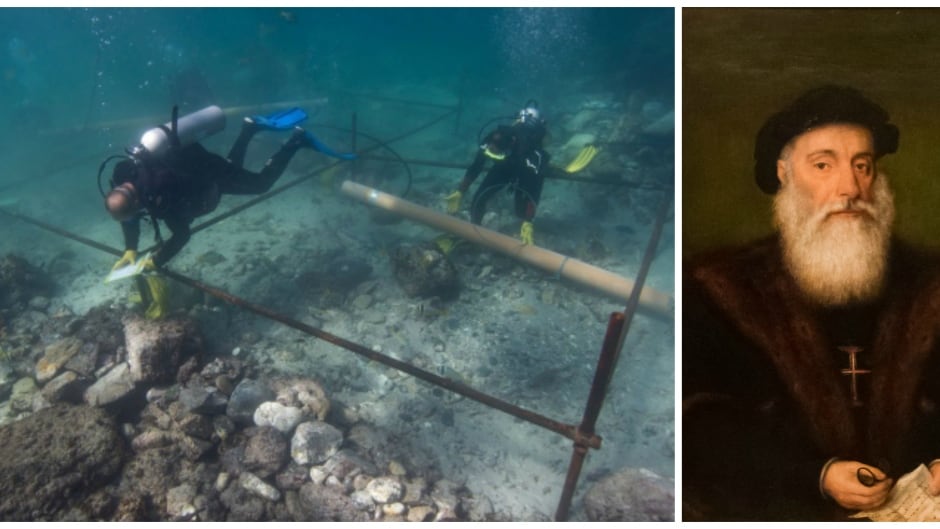 A shipwreck believed to be from fleet of legendary Portuguese explorer Vasco da Gama has been excavated off the coast of Oman.