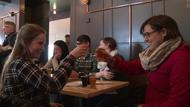 Beer bus patrons