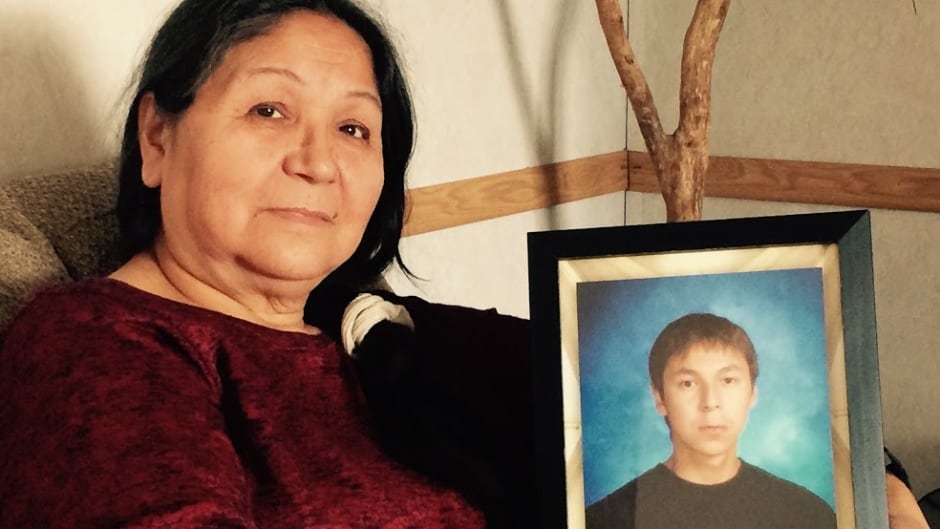 Maryanne Panacheese, Mishkeegogamang member and mother of Paul Panacheese (in photo) who died in Thunder Bay, while attending Dennis Franklin Cromarty High School in 2006.